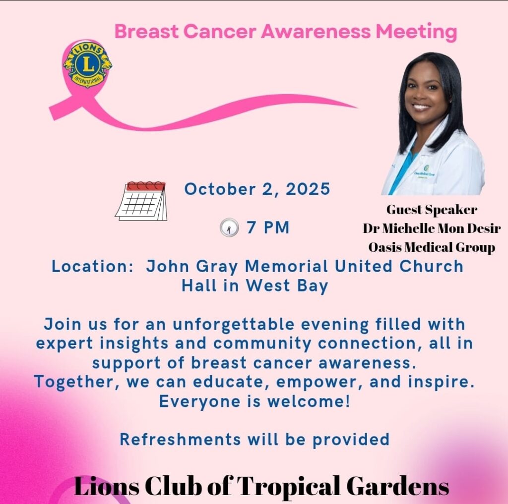Breast Cancer Awareness Flyer - West Bay Oct 2025