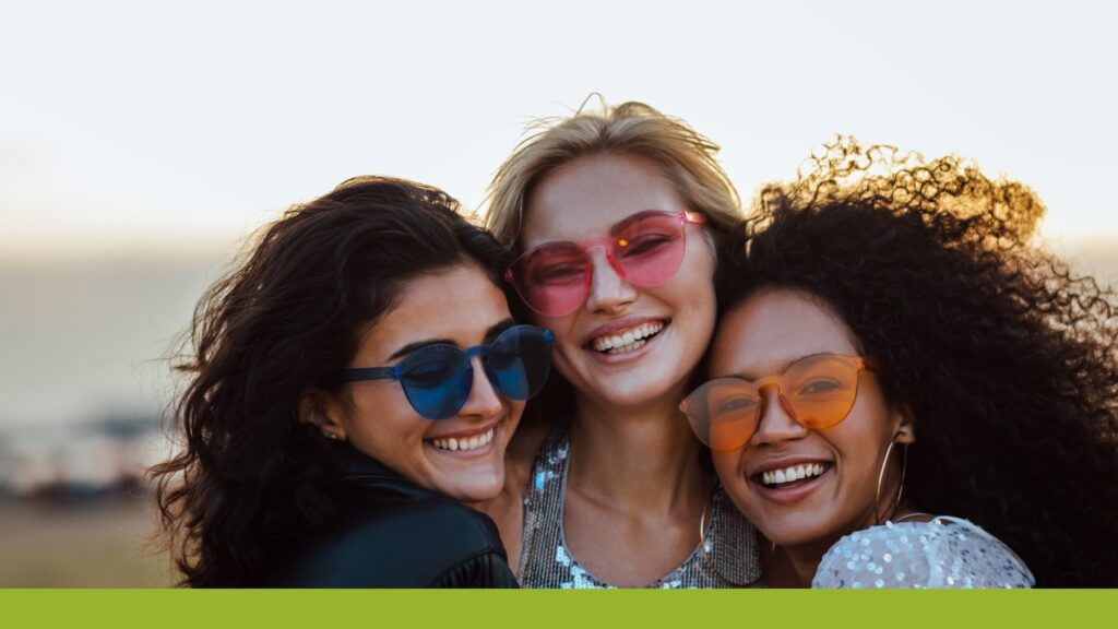 women wearing shades