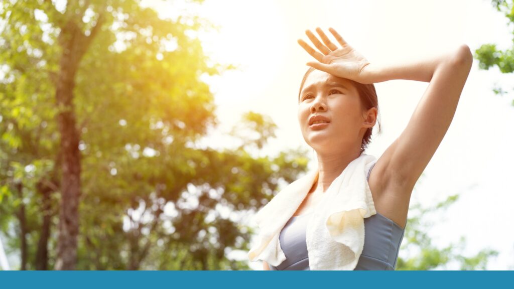 woman exhausted after exercise